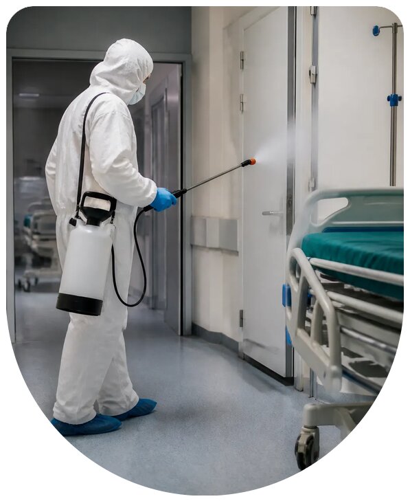 Профессиональная дезинфекция больницы в Владикавказе под ключ