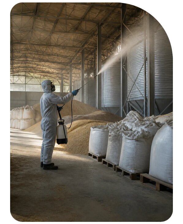 Дезинфекция зернового склада в Владикавказе по цене от 15462 р. | Сенат-Вкз