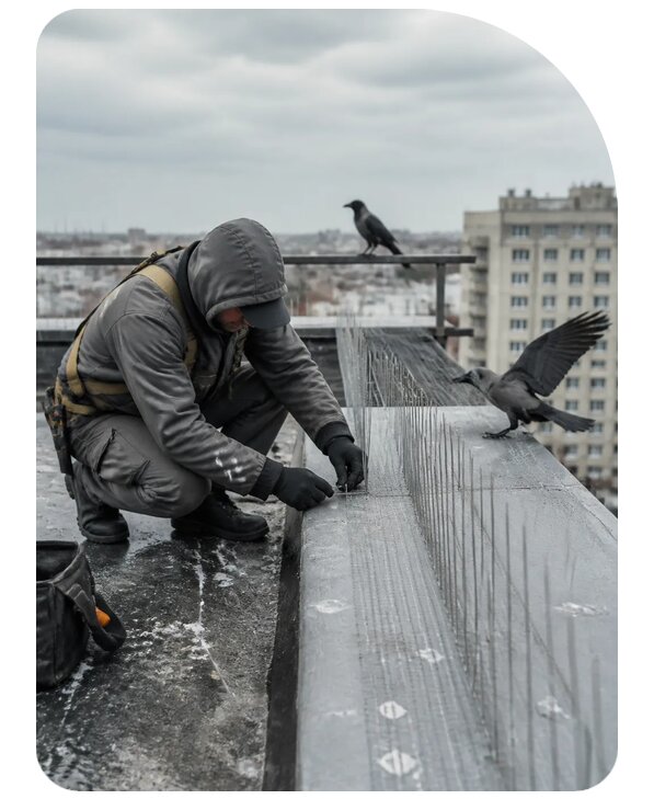 Защита от ворон под ключ в Владикавказе по цене от 5154 р. | Сенат-Вкз